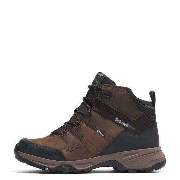 NEW TIMBERLAND men's switchback lt waterproof work boot in brown - Picture 3 of 5